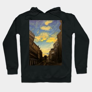 Edinburgh Sunset Painting Hoodie